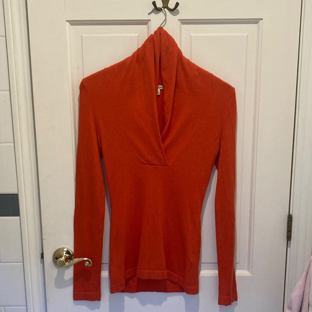 Banana Republic Women's Cowl Neck Sweater in Vibrant Orange